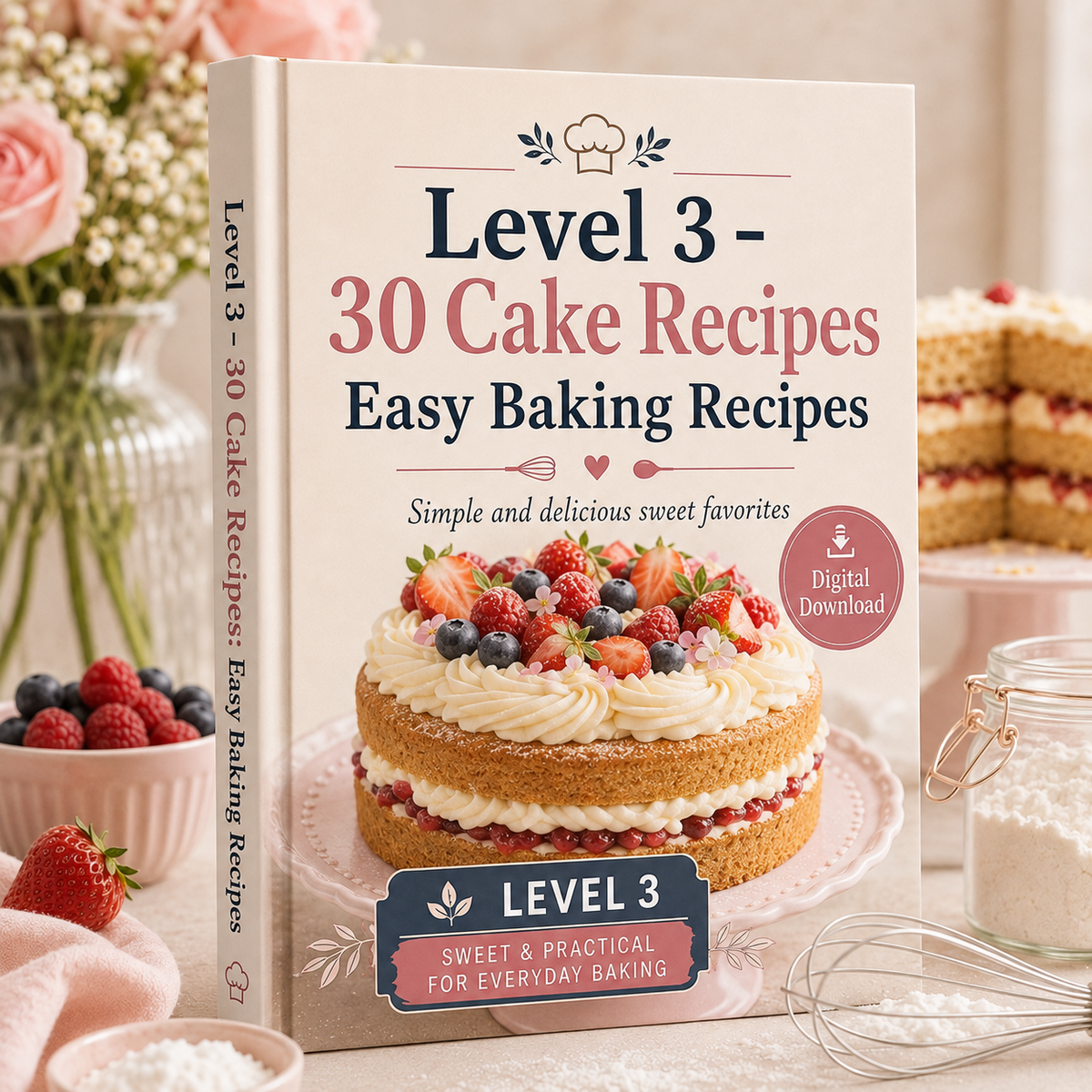 Level 3 – 30 Cake Recipes: Simple Home Baking