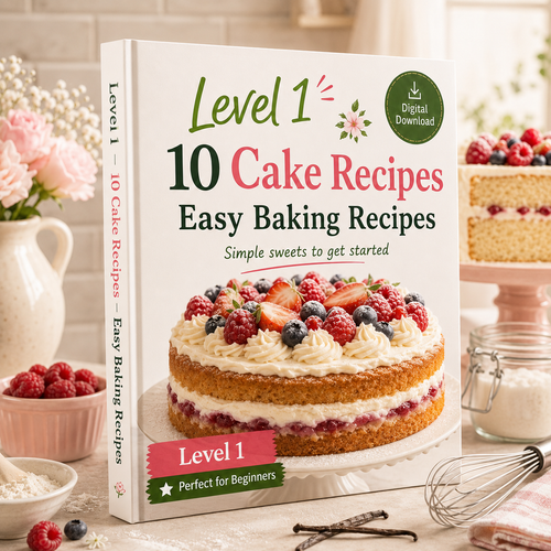 Level 1 – 10 Cake Recipes: Beginner Baking Collection