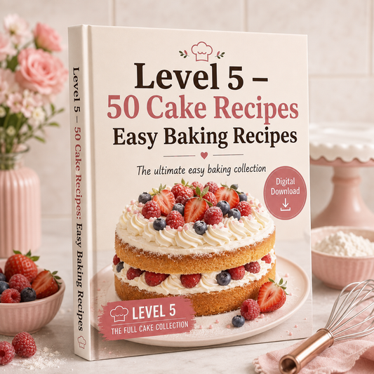 Level 5 – 50 Cake Recipes: Complete Baking Collection